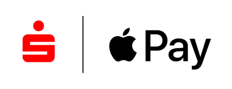 Logo Sparkasse und Logo Apple Pay