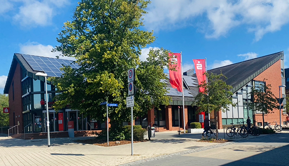 Hauptstelle der Bordesholmer Sparkasse in Bordesholm.